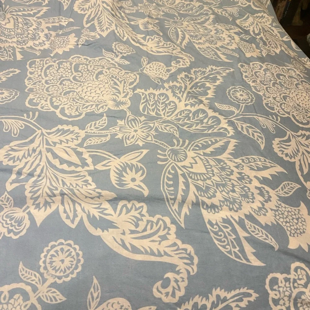 Ralph Lauren Home king Duvet Cover Set Joanna Floral 3 Piece Reversible Blue - Picture 5 of 15